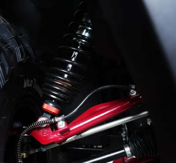 Innovative and reliable suspension design with 20% higher travel VS rivals, enhanced driving comfort & off-roading superiority.