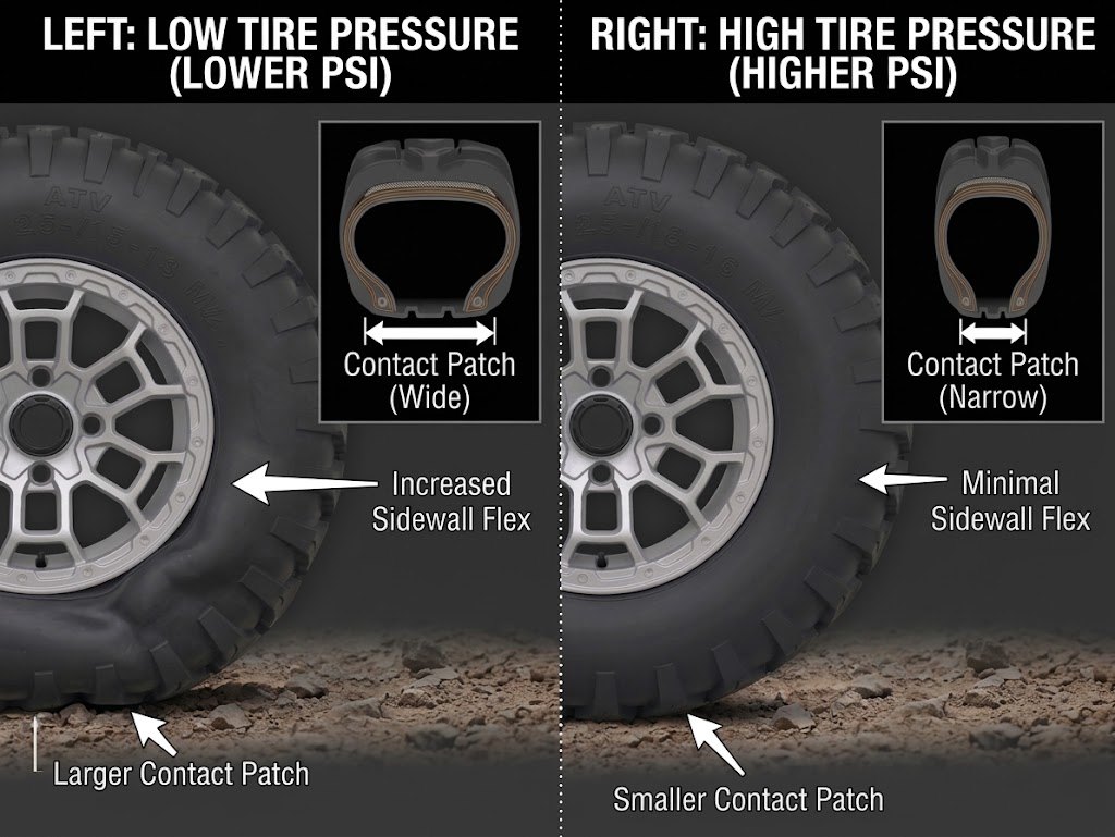 UTV tire pressure contact patch comparison low vs high PSI.jpg
